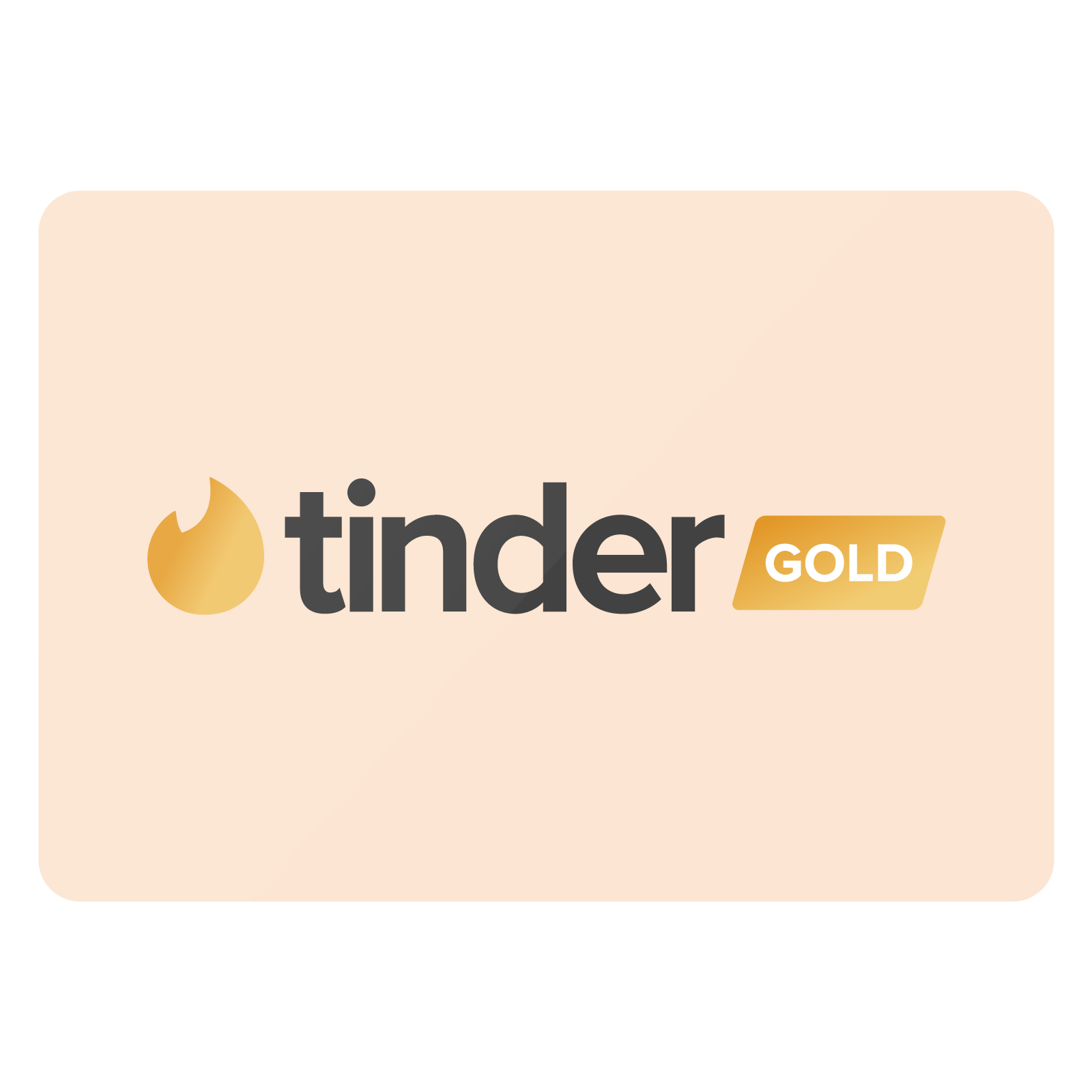 Tinder Gold One Month Standard | Tinder Gold Gutschein | Tinder Gold Karte