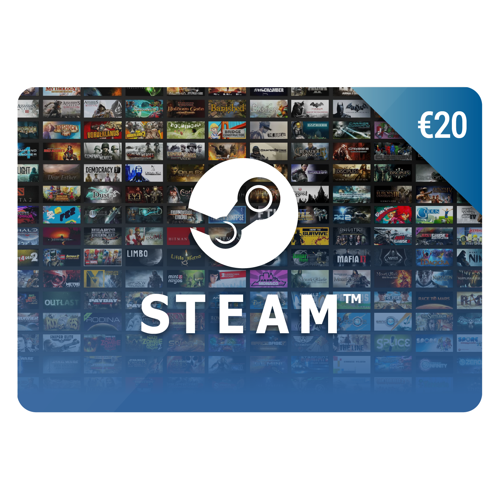 €20 Steam Karte | Steam Gutschein | Steam Guthaben Kaufen