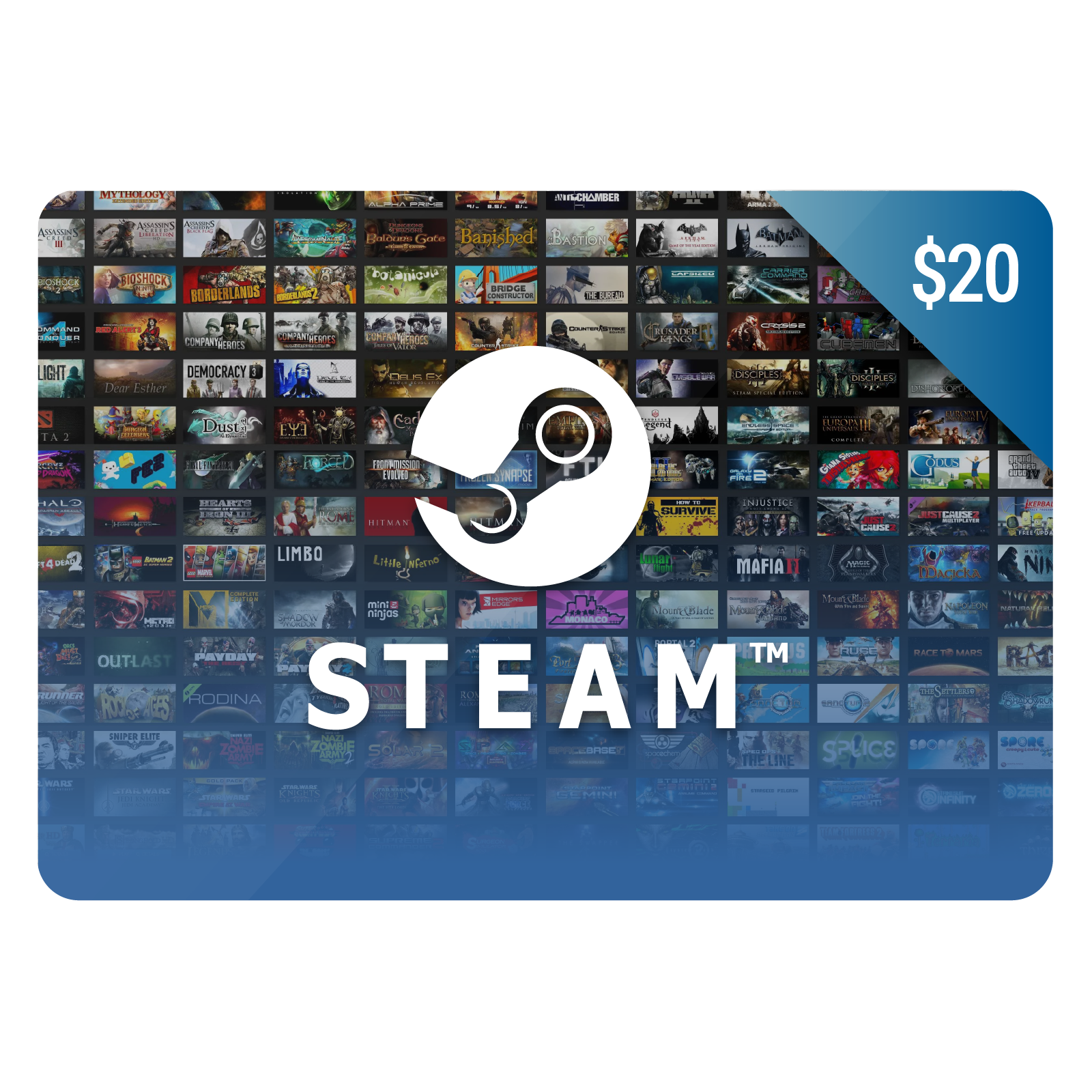 $20 Steam Karte | Steam Gutschein | Steam Guthaben Kaufen