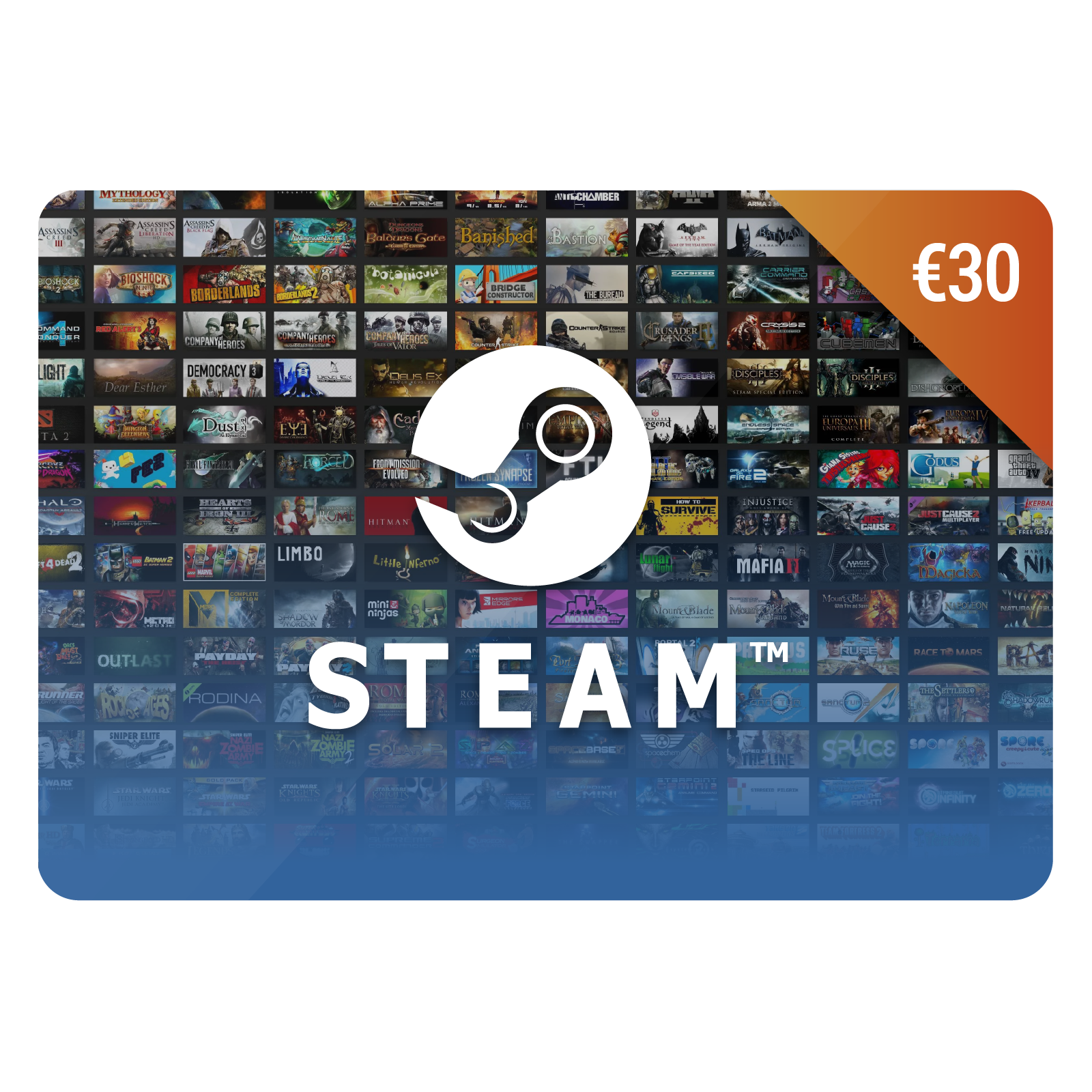 €30 Steam Karte | Steam Gutschein | Steam Guthaben Kaufen