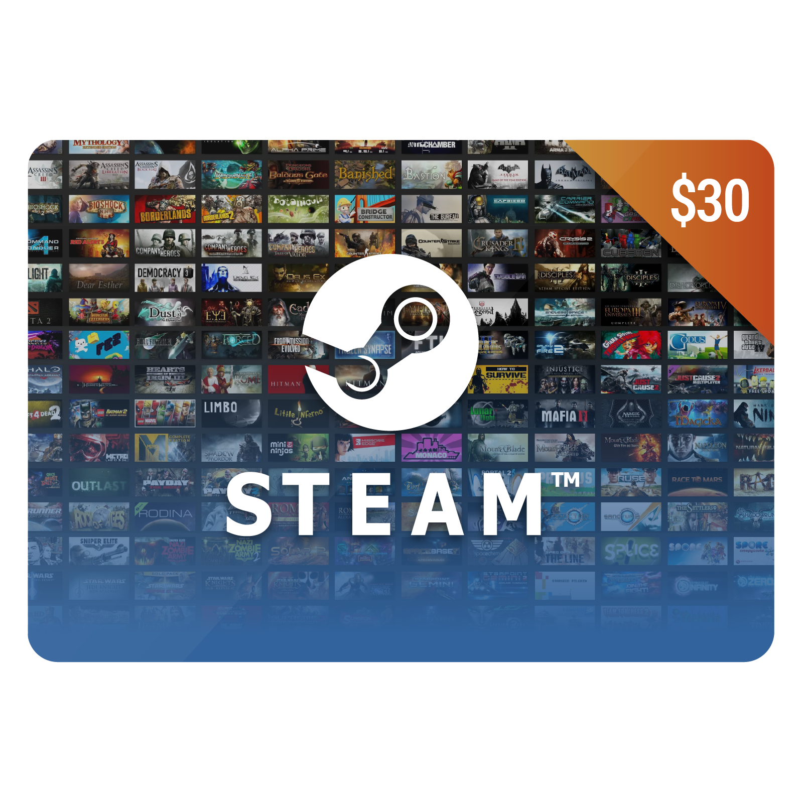 $30 Steam Karte | Steam Gutschein | Steam Guthaben Kaufen