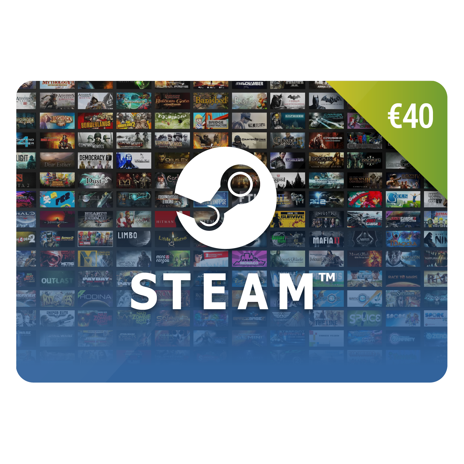 €40 Steam Karte | Steam Gutschein | Steam Guthaben Kaufen
