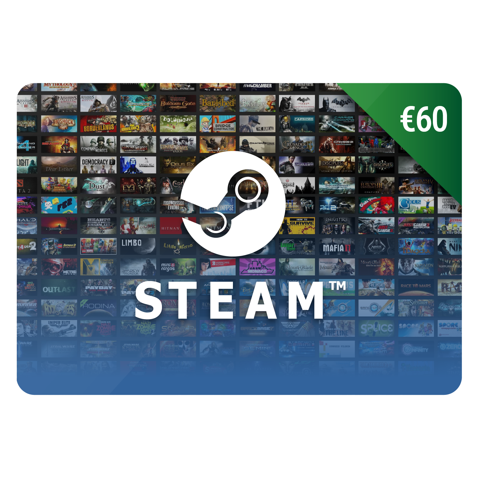 €60 Steam Karte | Steam Gutschein | Steam Guthaben Kaufen